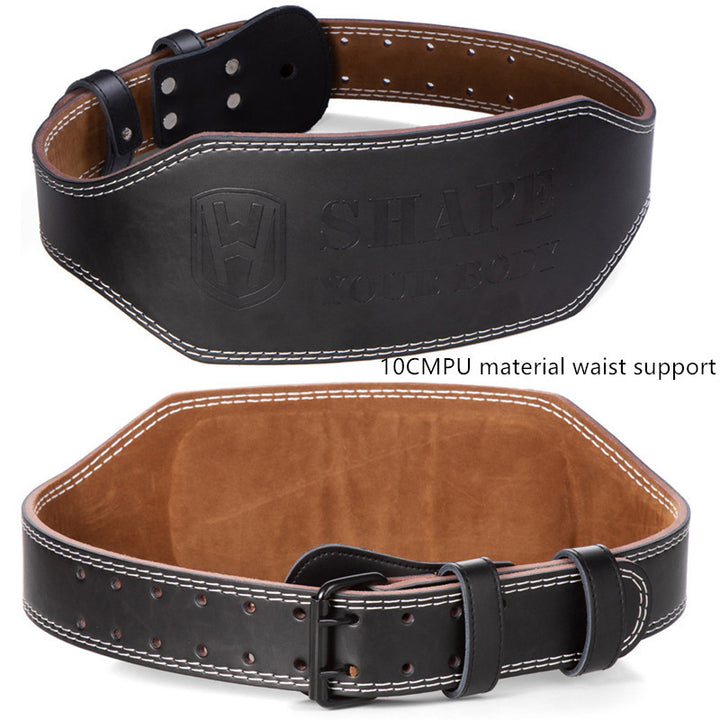 Fitness Belt Men and Women, Leather, Weightlifting Squat Exercise