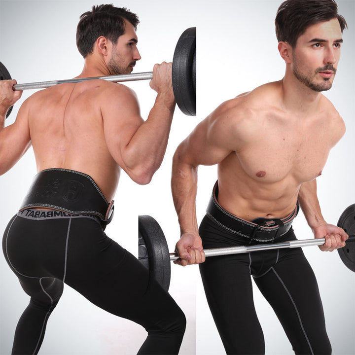 Fitness Belt Men and Women, Leather, Weightlifting Squat Exercise